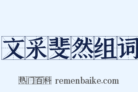 文采斐然组词是什么意思的图片